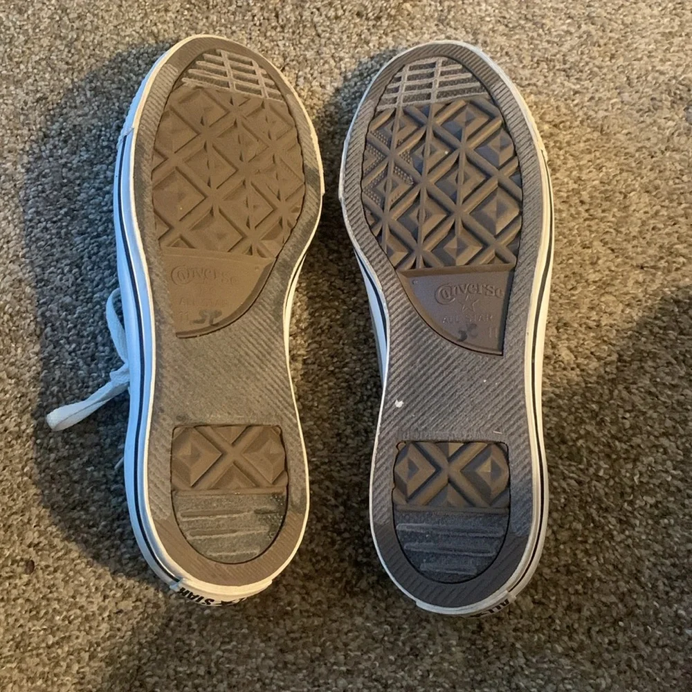 Converse All Star Low Top Gray Shoes Men’s 11, Women’s 13